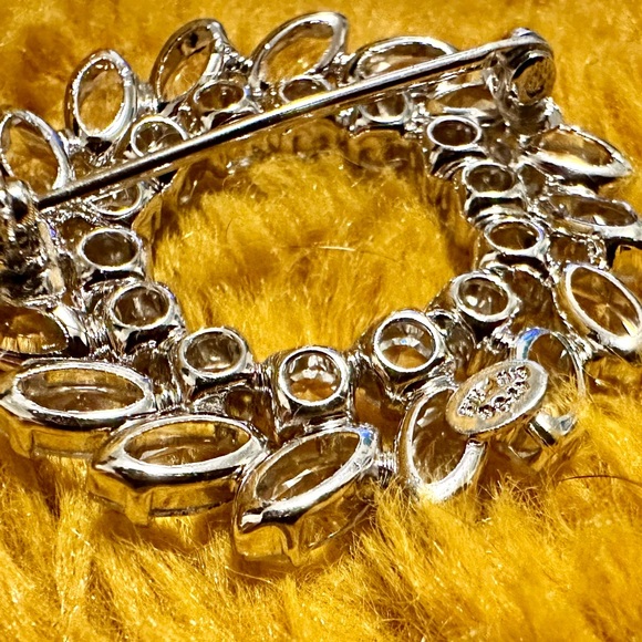 Carl Art Jewelry Vintage Carl Art Diamant Crystal Sterling Wreath